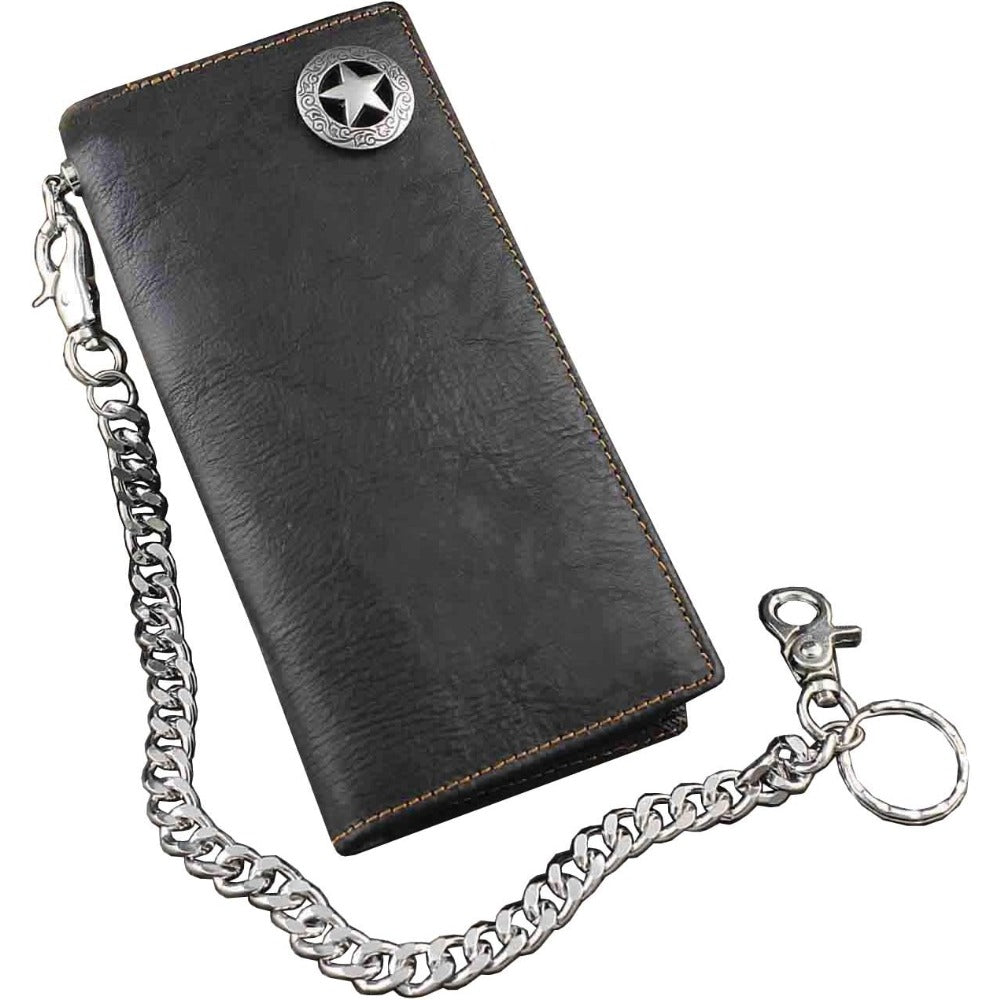 biker rock star   mens card   long black real