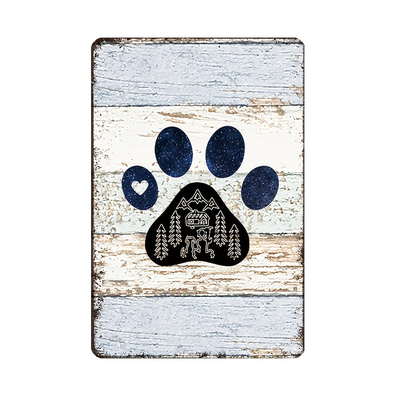 5pcs vintage dog breed metal wall art set retro 8x12 inch