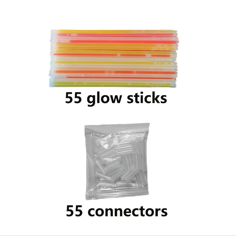 gift high quality set 110pcs 55 glow stick bracelets 55