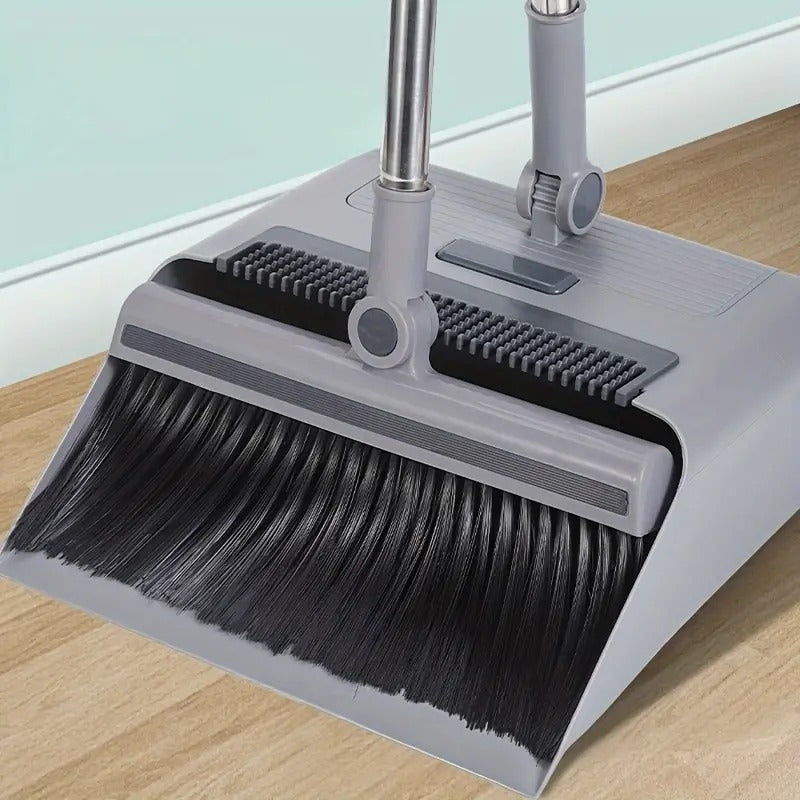 3 in 1 foldable broom mop dustpan combination set household