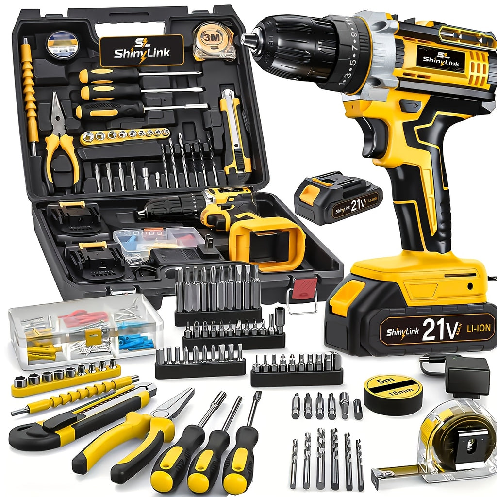 21v cordless drill set 1 18 30 32 35 136 148pcs electric