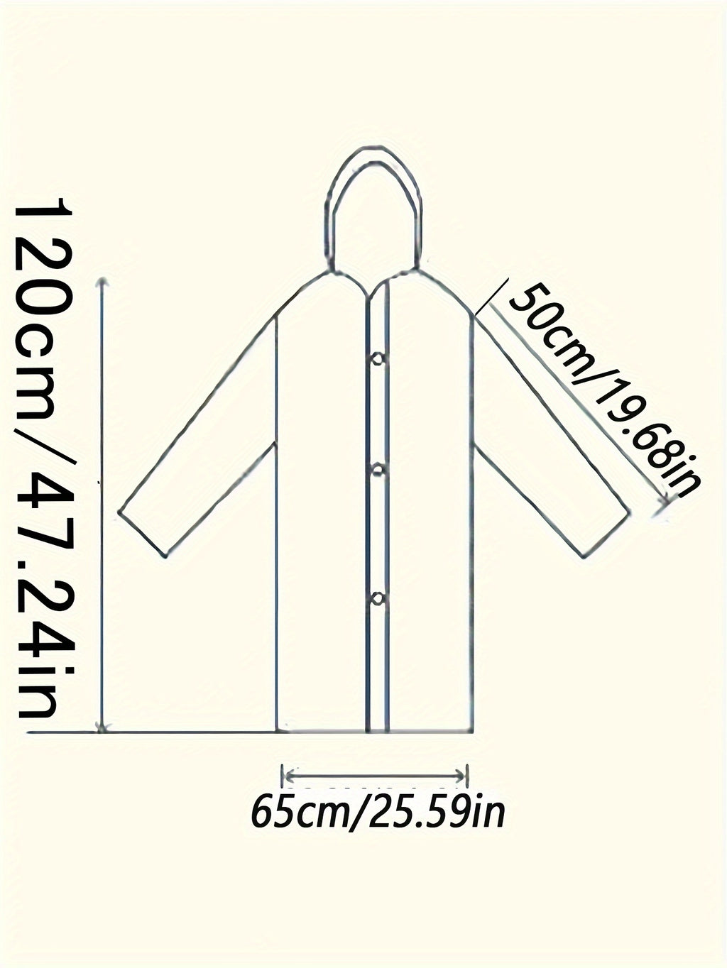 3pcs black   windproof thicken   raincoats full