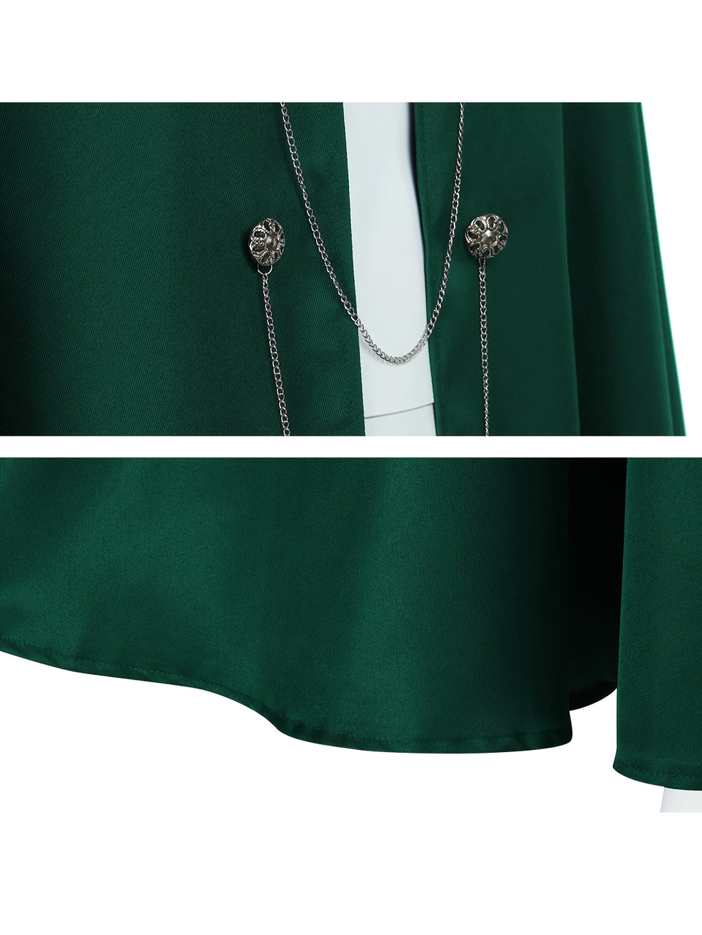 medieval gothic cloak cape   costume chain