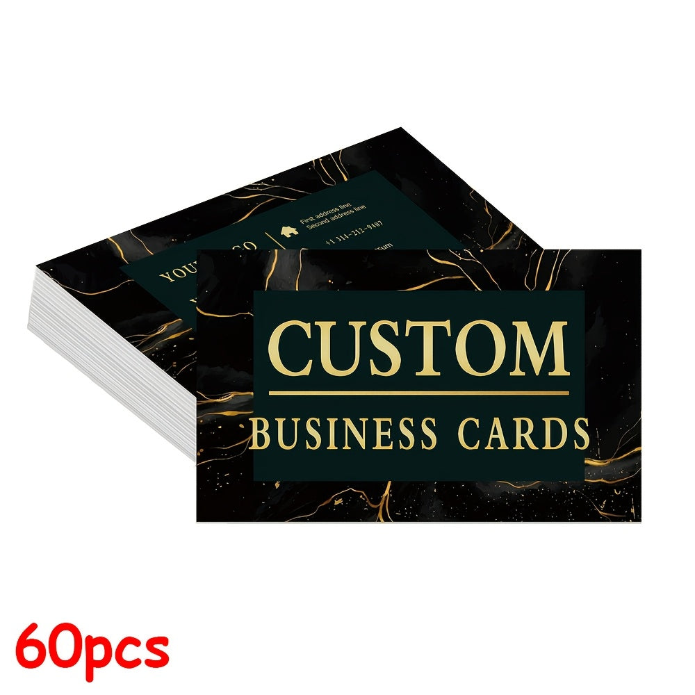 customizable double sided printed business cards simple
