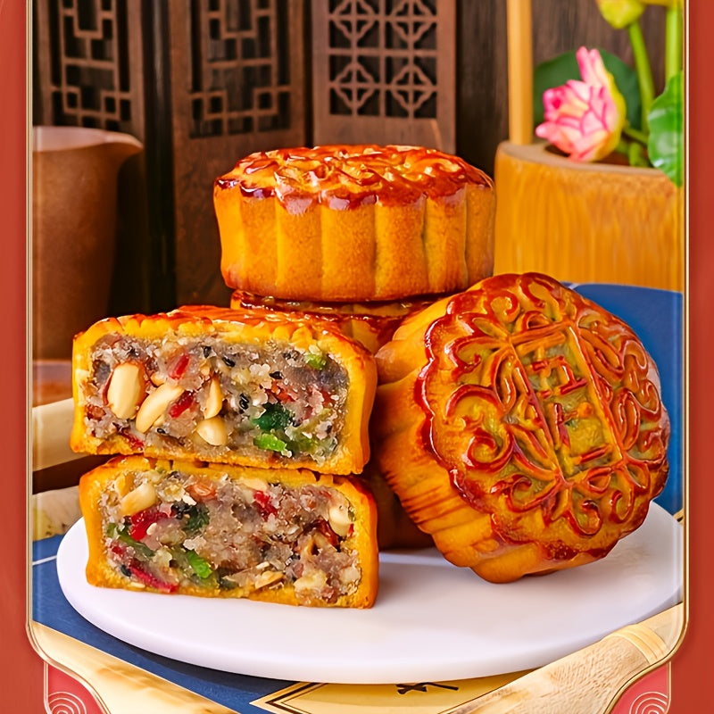 autumn old style five   flavor mooncake 400g