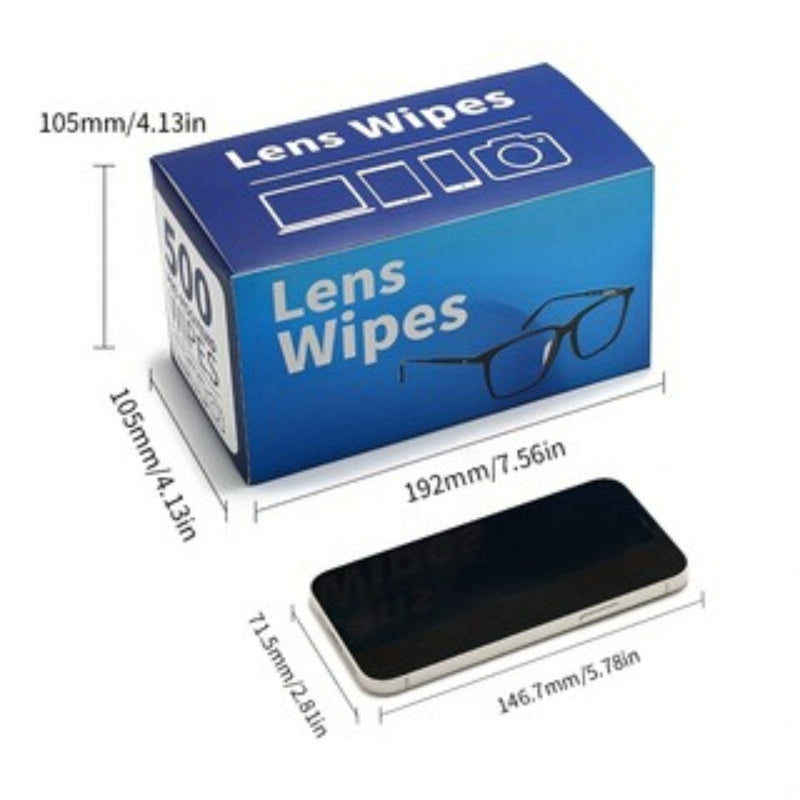 500 lens wipes pre moistened eyeglass lens cleaning wipes