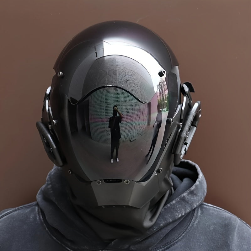 black cyberpunk mask cosplay halloween mechanical cool real