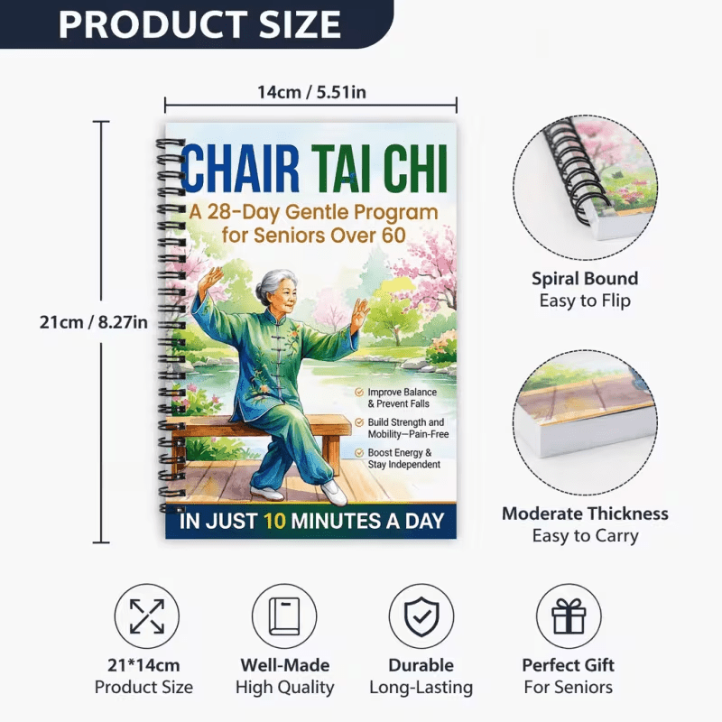 3pcs set tai   seated exercise chair yoga guide books