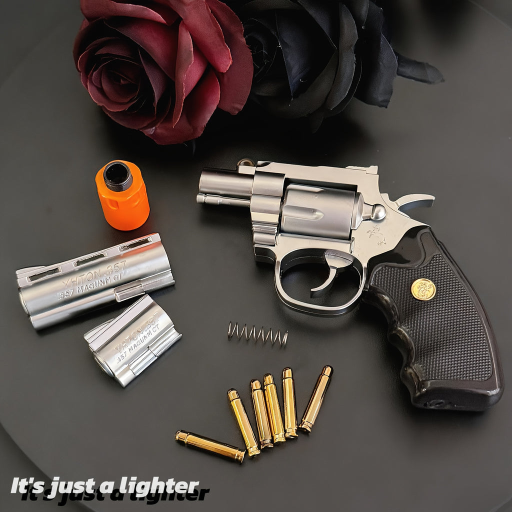 shaped metal butane refillable lighter straight