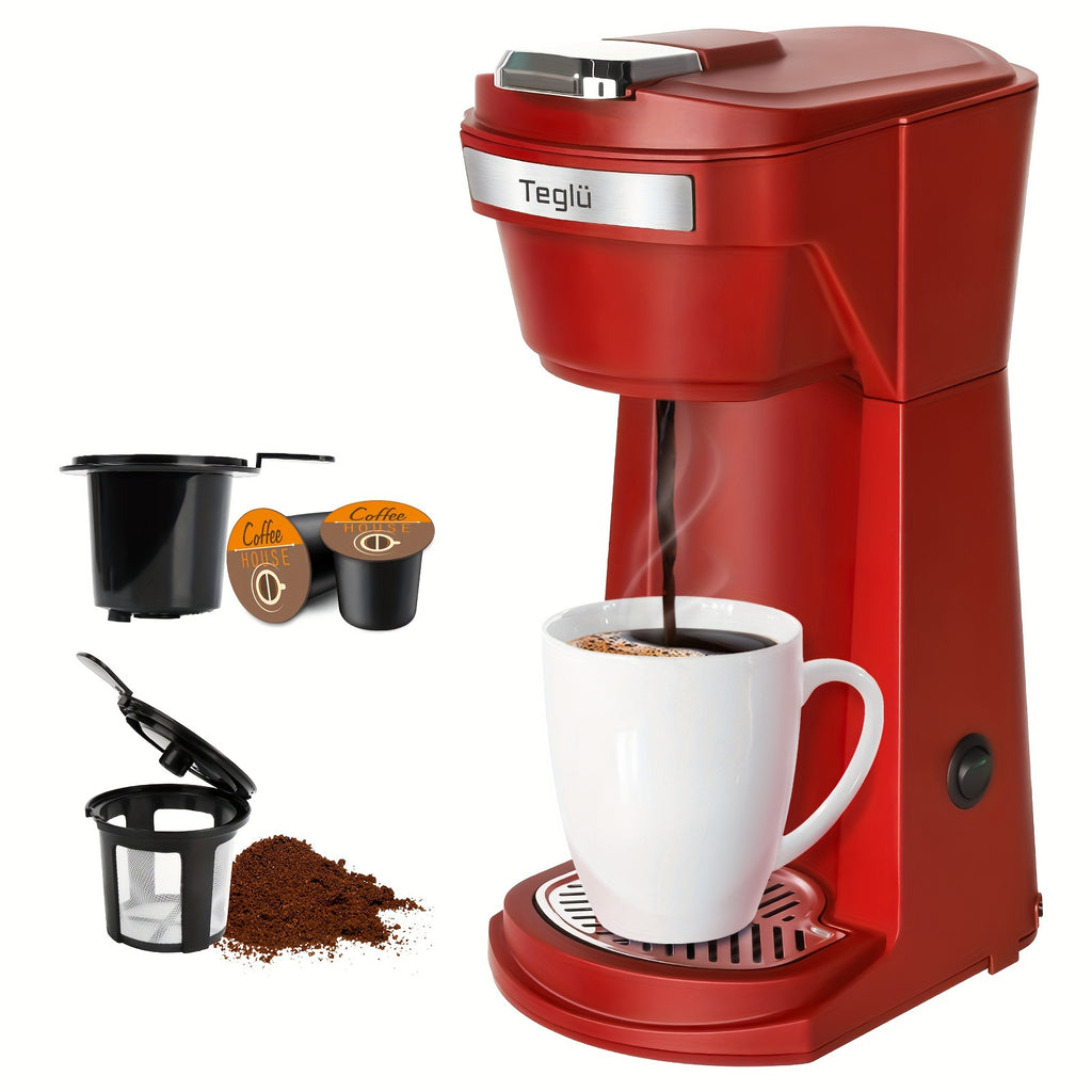 single coffee maker 2in 1 k cup pods ground coffee 3 color 6
