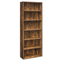6 tier open bookshelf display space saving bookcase home