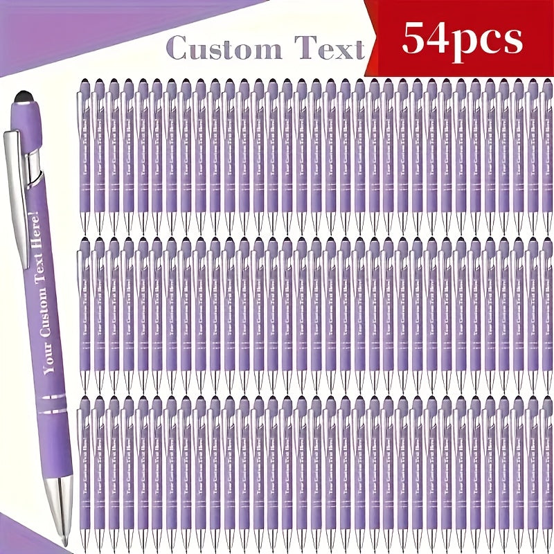 customizable engraved ballpoint pen set 18 mixed colors
