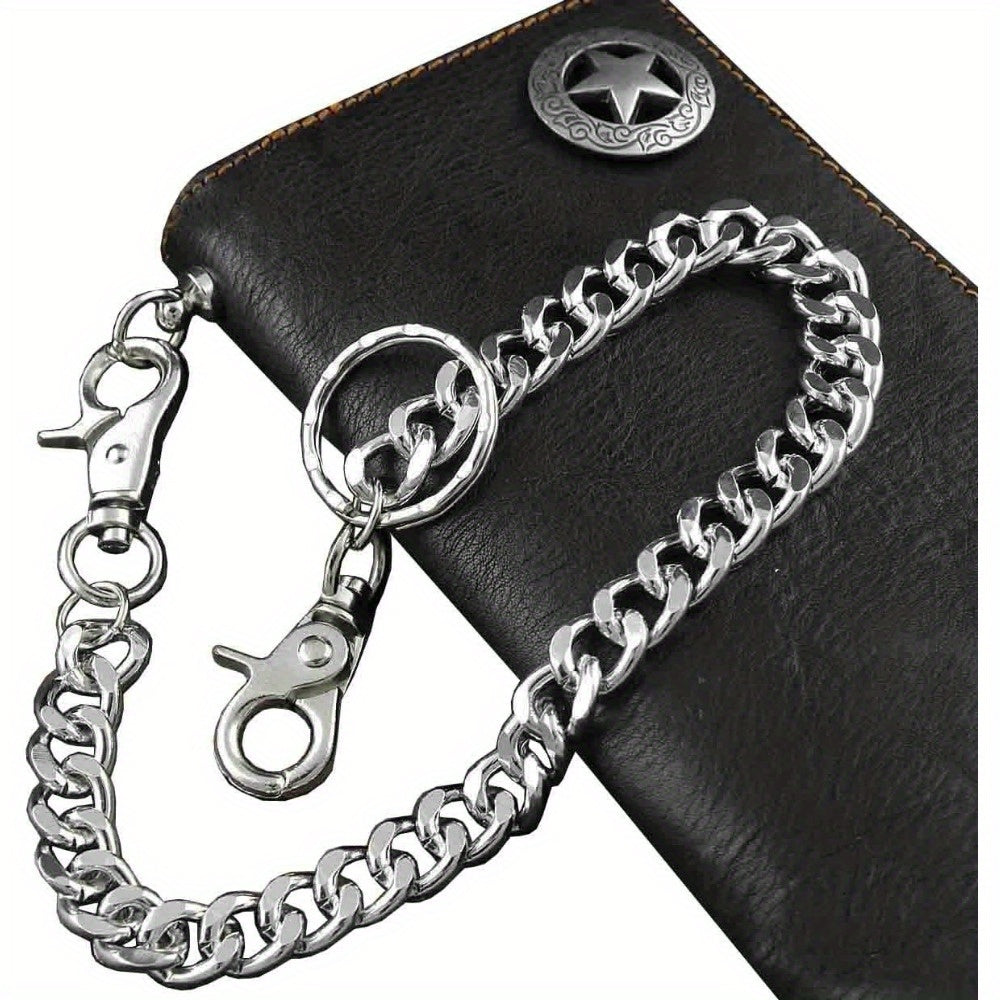 biker rock star   mens card   long black real