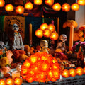 1 string orange marigold wreath string lights suitable
