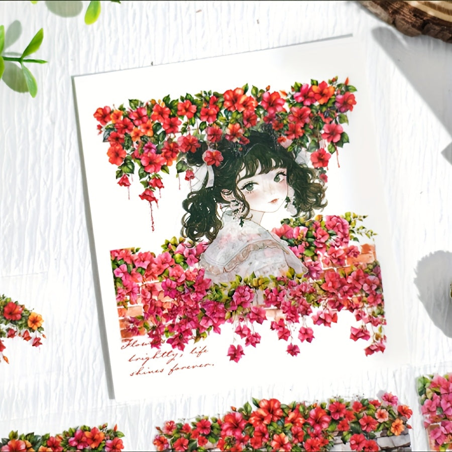 24 sheets book sticker book     series plant